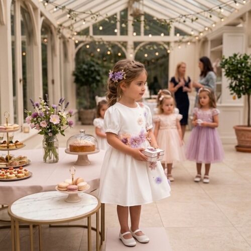 Dziewczęca sukienka na przyjęcie komunijne