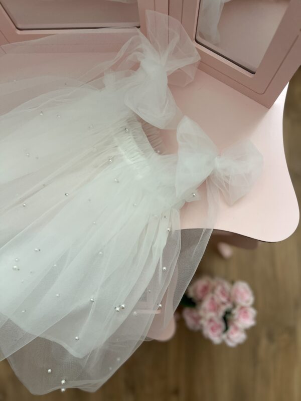 Sukienka Tiulowa Pearly Off White