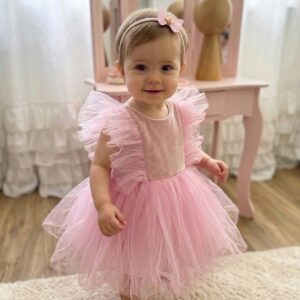 sukienka tiulowa na roczek, urodzinki